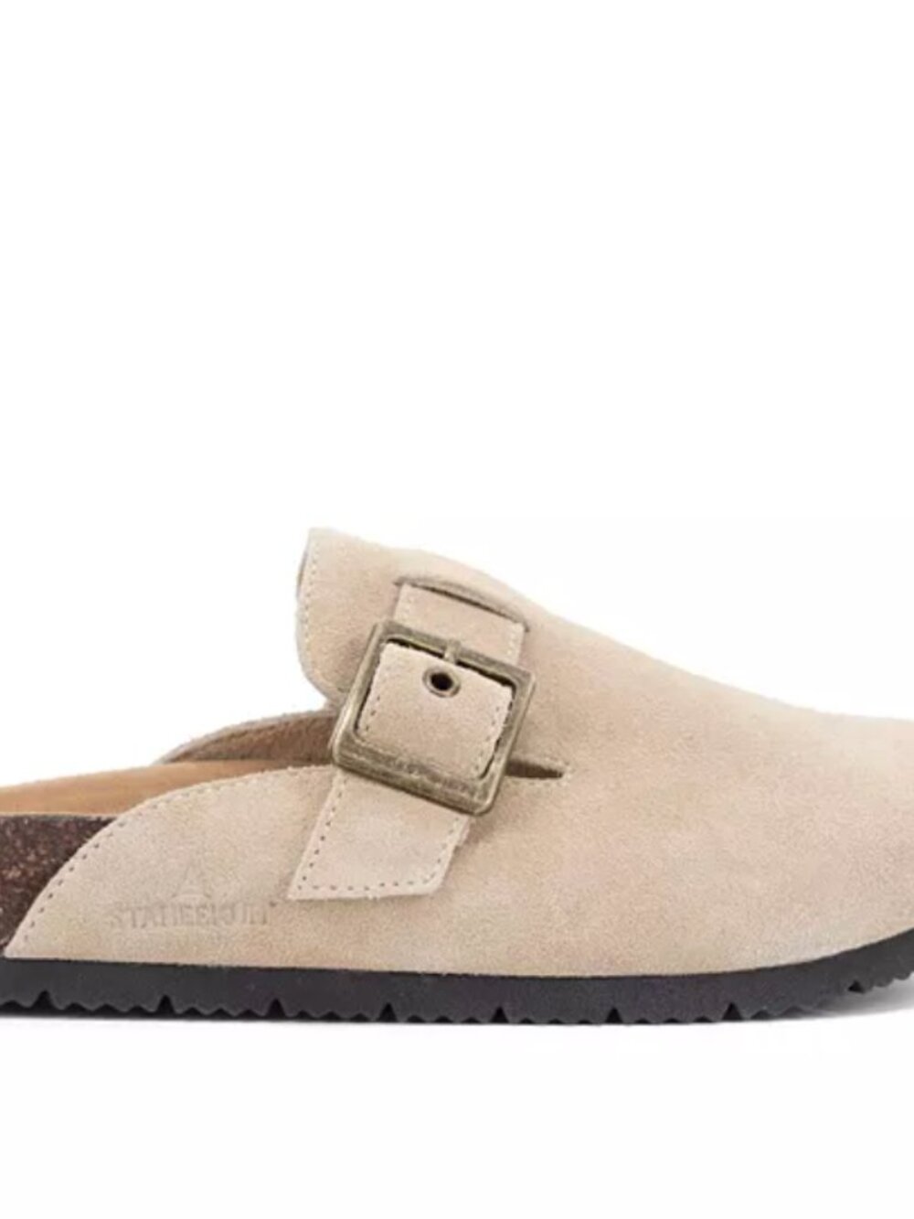 Staheekum Suede Clogs Size 9 Sand Tan Buckle Mule Slide Gorp Boho Slides Travel